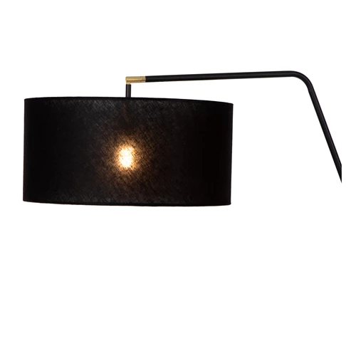 Lucide KELSO - Vloerlamp - 1xE27 - Zwart - detail 1